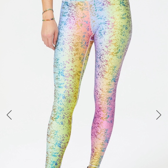 Terez Balyage Hi-Shine Foil Leggings US M - Picture 5 of 5